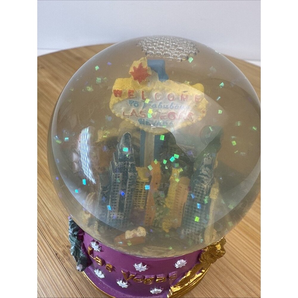 LAS VEGAS SNOW GLOBE ~ 3.25” ~ - Picture 12 of 12